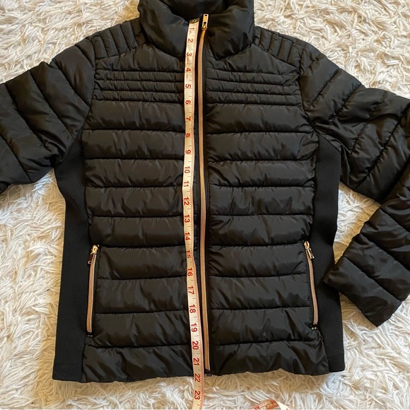 CI SONO Lightweight Navy Puffer with Rose Gold Zippers size S - Picture 8 of 9